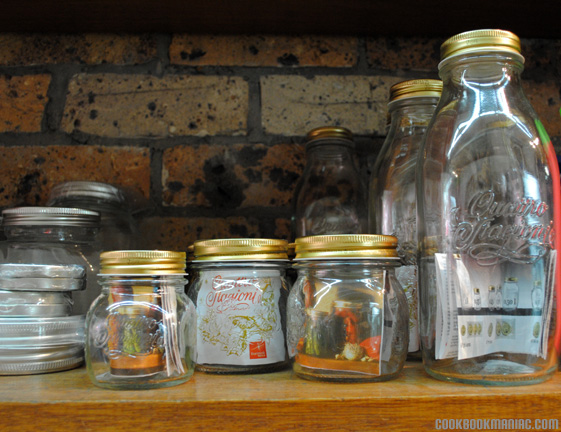 Johnson's Overalls - George St, Sydney chef apron hat outfit utensils cooking gear knives pan paella jam jar cake decorating tips colours dye kitchen supplies