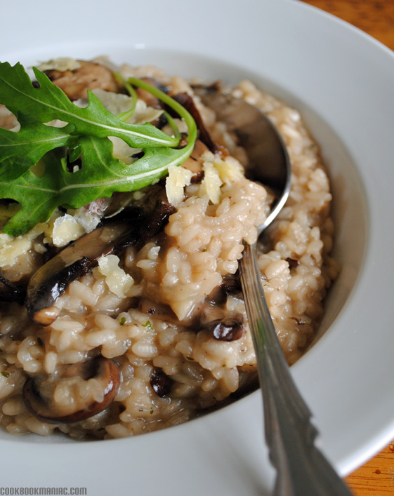 funghi italian table year rice chicken stock traditional recipe butter onion garlic dry white wine arborio carnaroli 