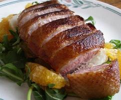 Crisp Duck Breast with Orange and Daikon Salad