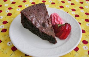 Chocolate Brownie Cake with Fresh Strawberry Whipped Cream – Chocolate Lovers United